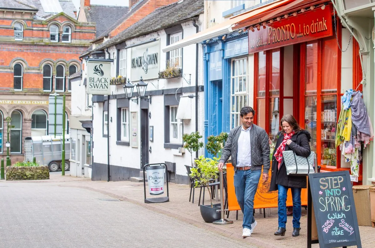 Leek town centre, Staffordshire
